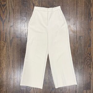 ZARA Wide Leg Trouser - High Waisted - Cream